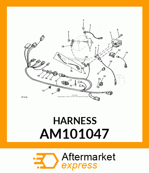 Wiring Harness - HARNESS, WIRING AM101047