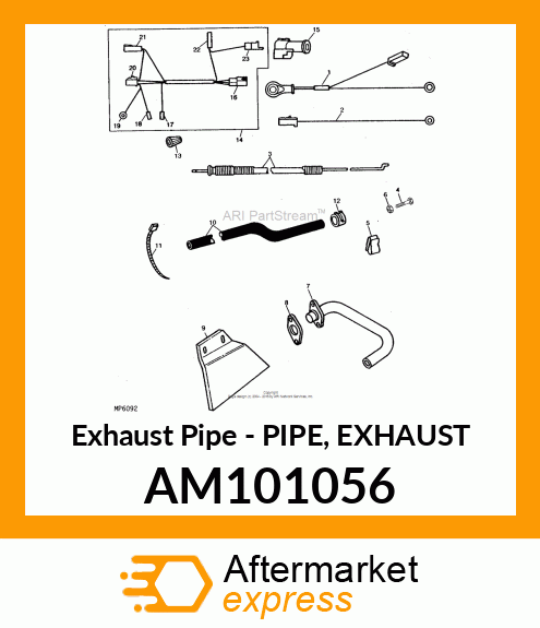 Exhaust Pipe - PIPE, EXHAUST AM101056