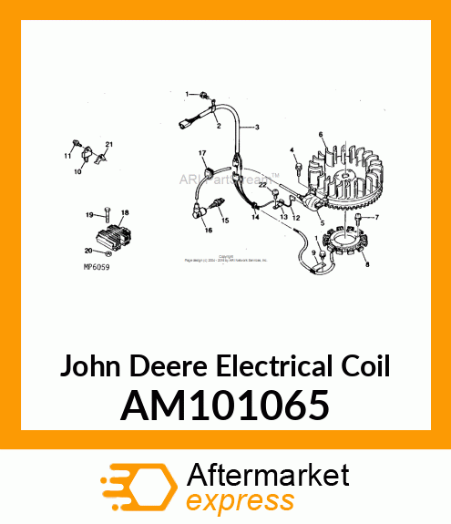 COIL, IGNITION AM101065