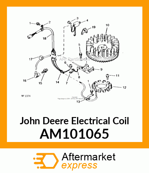 COIL, IGNITION AM101065