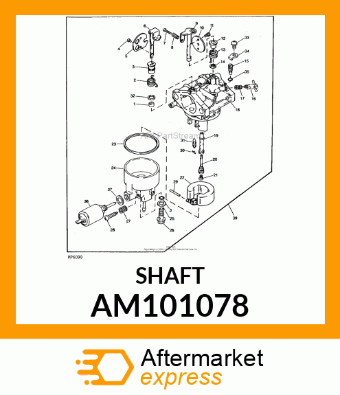 Shaft - SHAFT, CHOKE AM101078