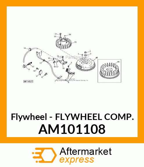 Flywheel - FLYWHEEL COMP. AM101108