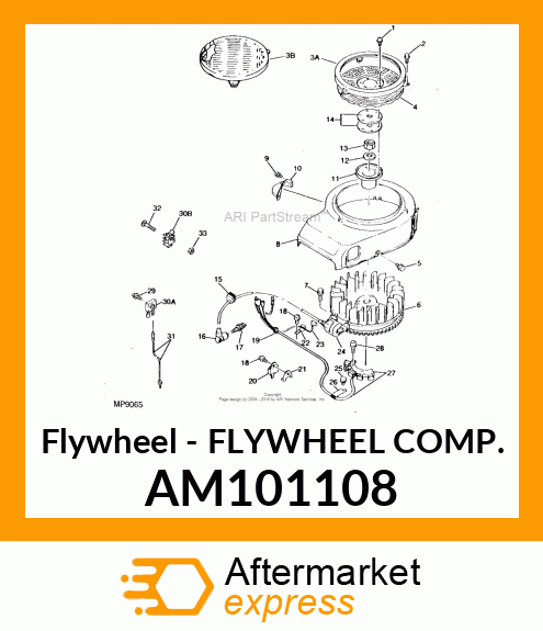 Flywheel - FLYWHEEL COMP. AM101108