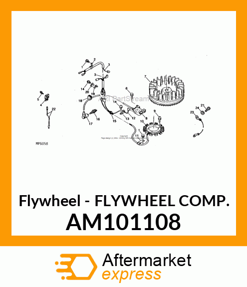 Flywheel - FLYWHEEL COMP. AM101108