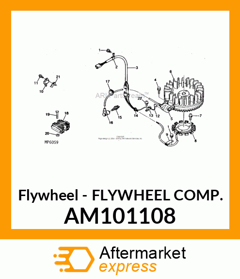 Flywheel - FLYWHEEL COMP. AM101108