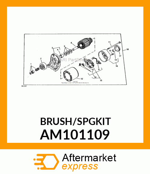 BRUSH/SPGKIT6PC AM101109