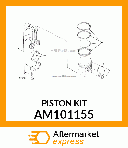 PISTONKIT4PC AM101155