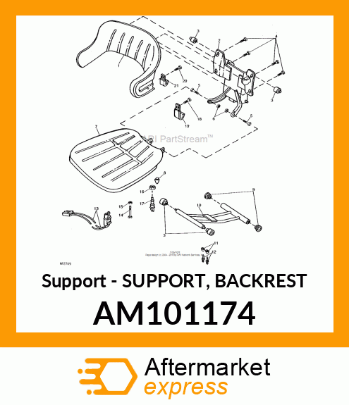 Support - SUPPORT, BACKREST AM101174