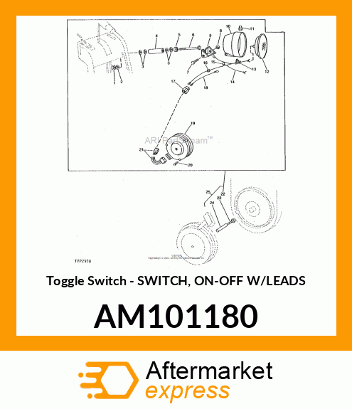 Toggle Switch - SWITCH, ON-OFF W/LEADS AM101180