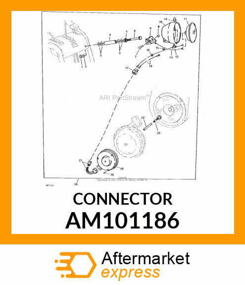 Elec. Connector Terminal - CONNECTOR, A.C. LIGHTING AM101186