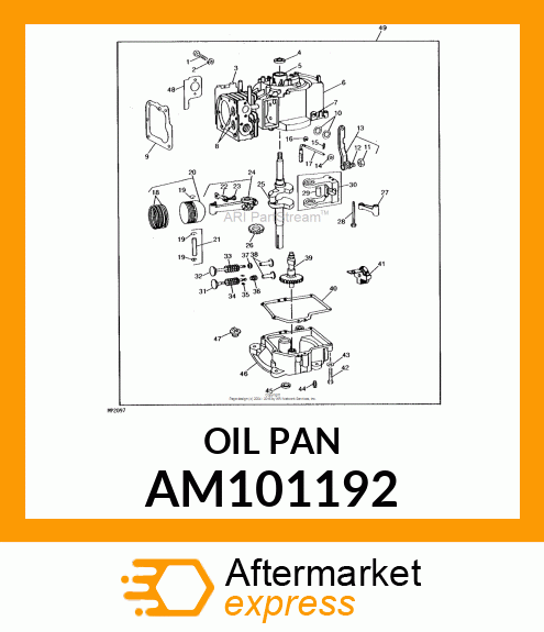 Oil Pan - OIL SUMP AM101192