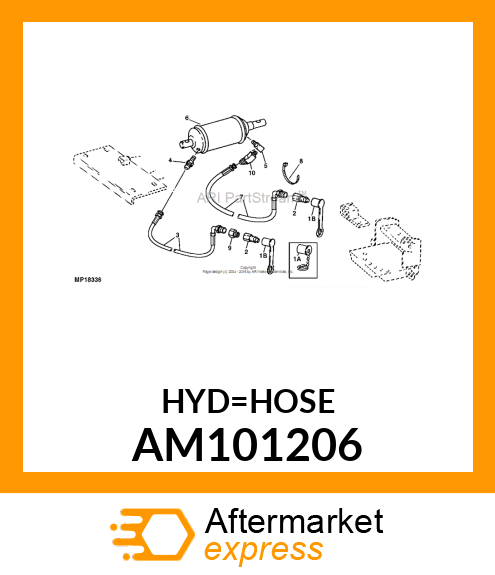 HOSE, HYDRAULIC AM101206