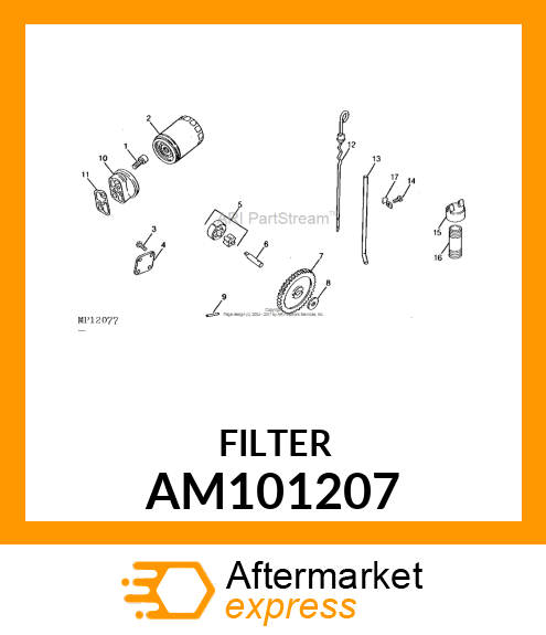 FILTER, OIL AM101207