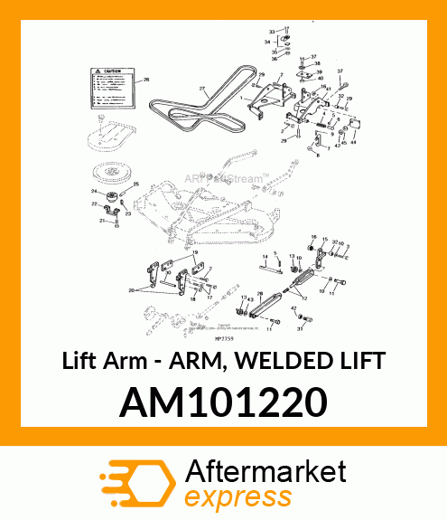 Lift Arm - ARM, WELDED LIFT AM101220