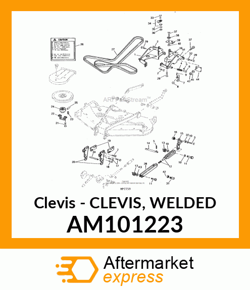 Clevis - CLEVIS, WELDED AM101223