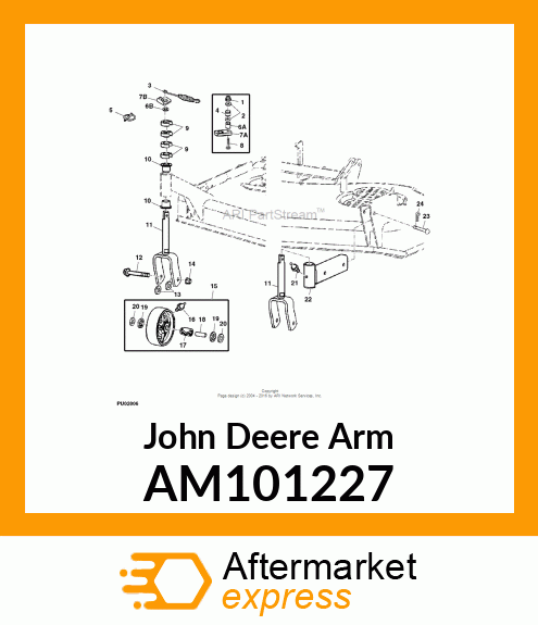 ARM, ARM, WELDED CASTER AM101227