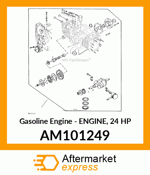 Gasoline Engine - ENGINE, 24 HP AM101249