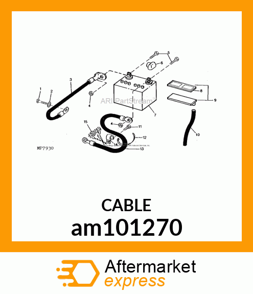 CABLE, POSITIVE BATTERY am101270