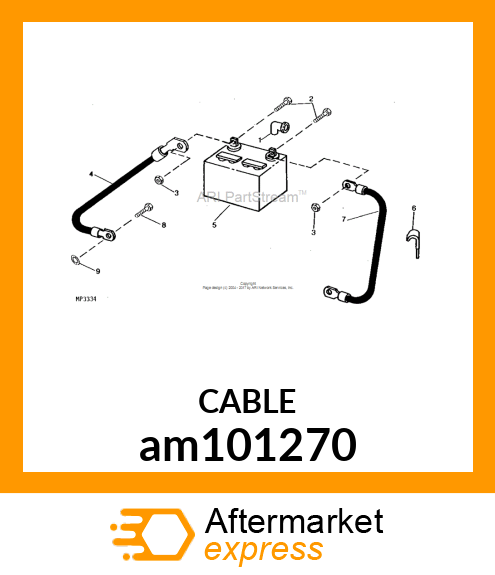 CABLE, POSITIVE BATTERY am101270