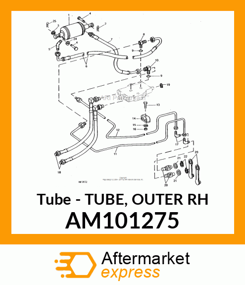 Tube - TUBE, OUTER RH AM101275