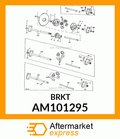 Axle Welded Rh AM101295