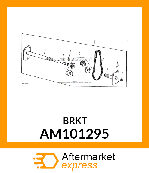 Axle Welded Rh AM101295