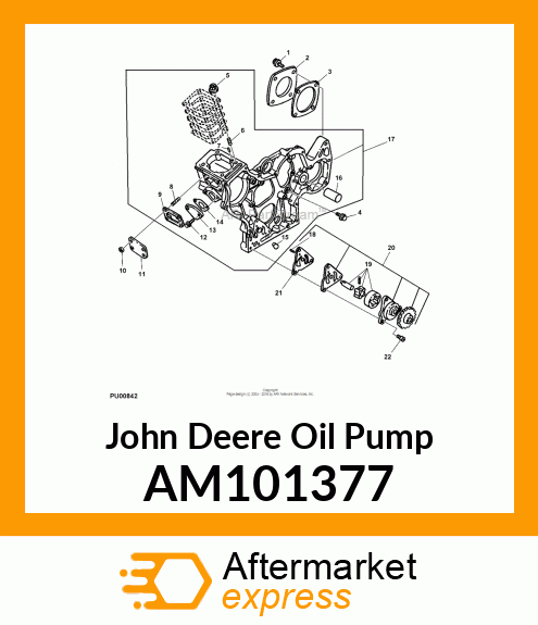 PUMP, OIL ASSEMBLY AM101377