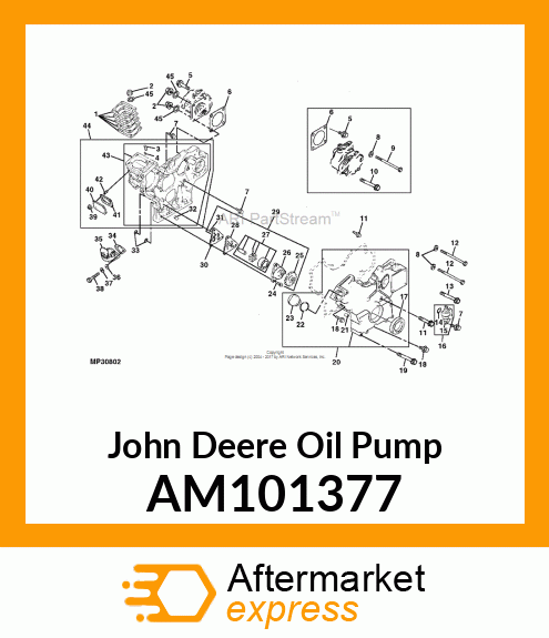 PUMP, OIL ASSEMBLY AM101377