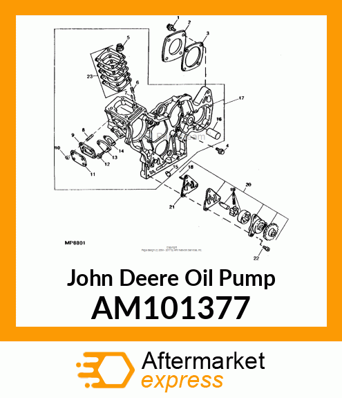 PUMP, OIL ASSEMBLY AM101377