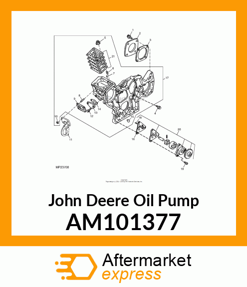 PUMP, OIL ASSEMBLY AM101377