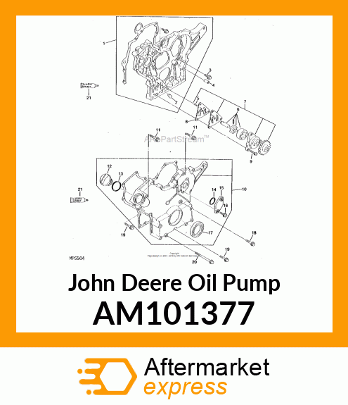 PUMP, OIL ASSEMBLY AM101377