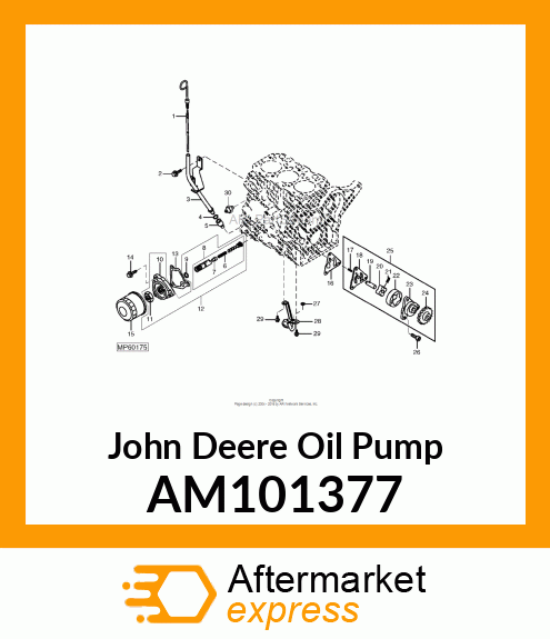 PUMP, OIL ASSEMBLY AM101377
