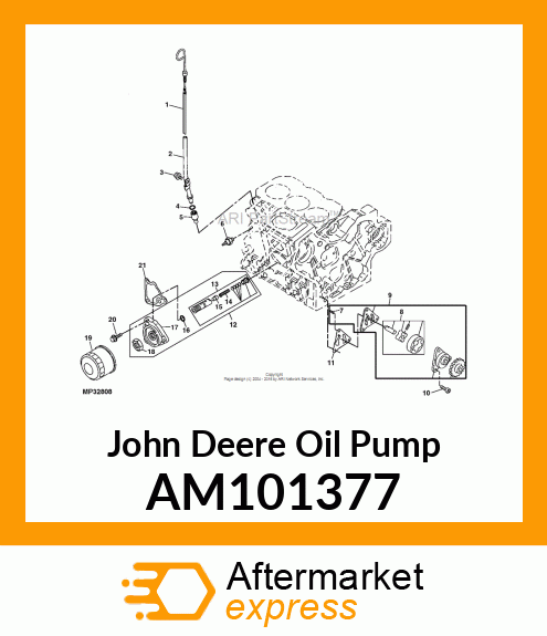 PUMP, OIL ASSEMBLY AM101377
