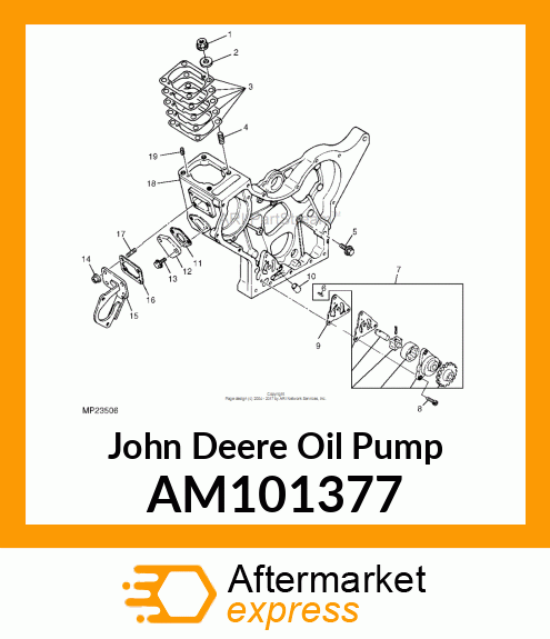 PUMP, OIL ASSEMBLY AM101377