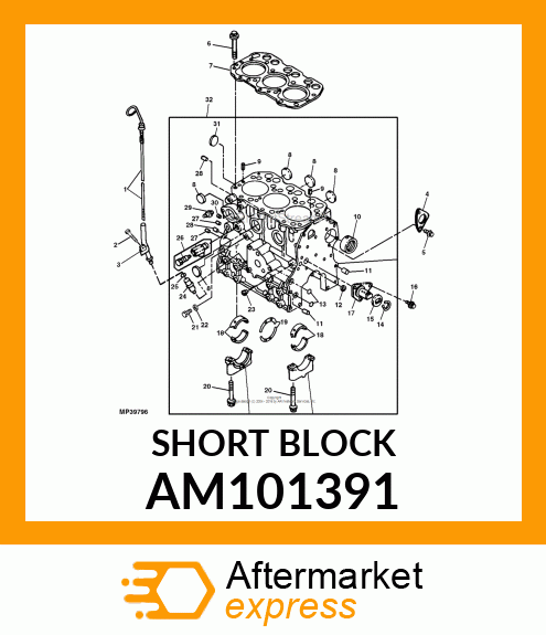 SHORT BLOCK AM101391