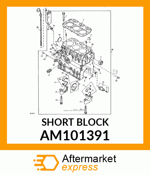 SHORT BLOCK AM101391