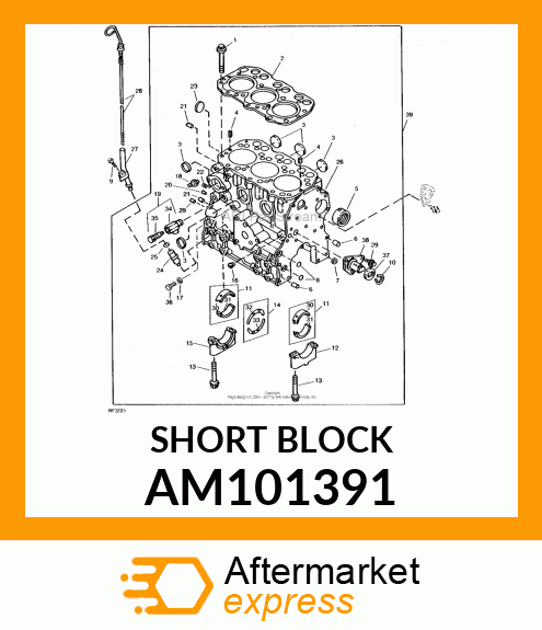 SHORT BLOCK AM101391