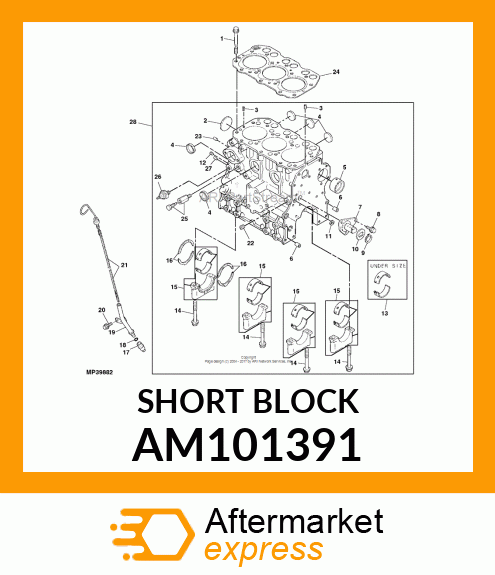 SHORT BLOCK AM101391