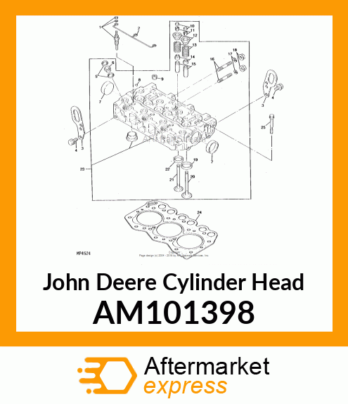 HEAD, CYLINDER ASSEMBLY AM101398