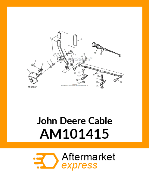 CABLE, THROTTLE AM101415