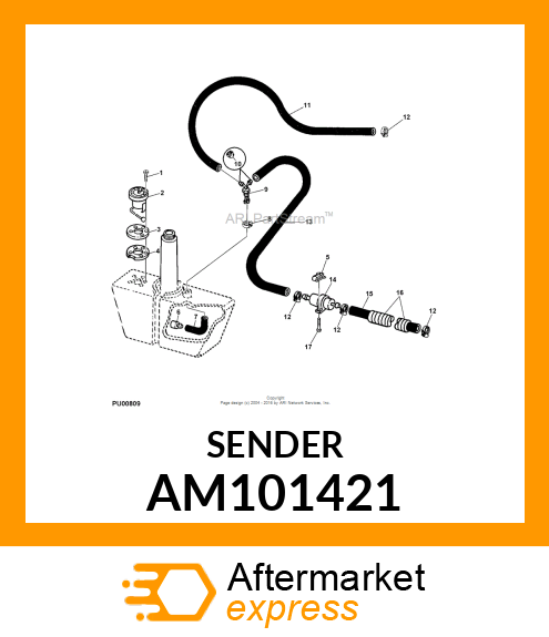 SENDER, FUEL AM101421