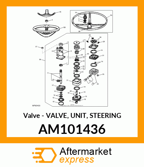 Valve - VALVE, UNIT, STEERING AM101436