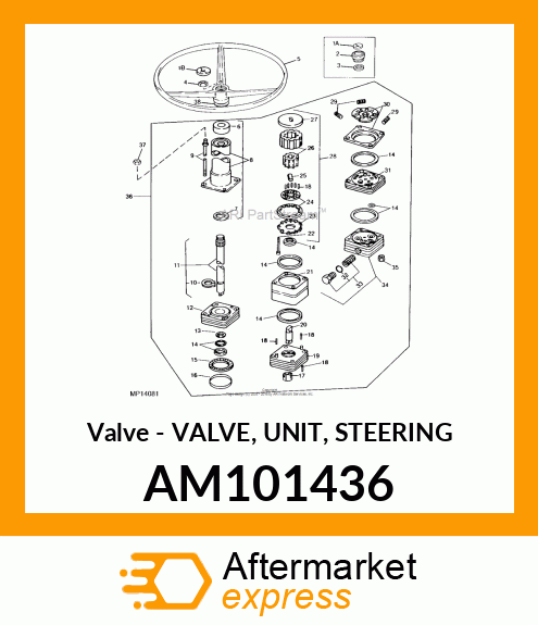 Valve - VALVE, UNIT, STEERING AM101436