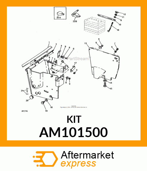 Battery Kit - KIT, BATTERY HOLDDOWN & BOOT AM101500
