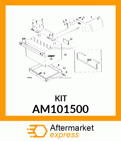 Battery Kit - KIT, BATTERY HOLDDOWN & BOOT AM101500