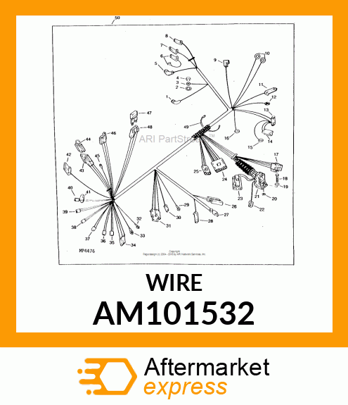 Wire Ground Hour Meter AM101532