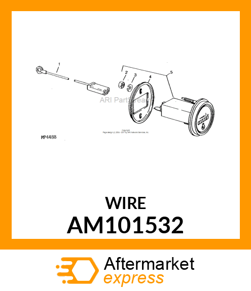 Wire Ground Hour Meter AM101532