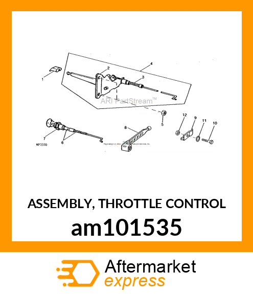 ASSEMBLY, THROTTLE CONTROL am101535