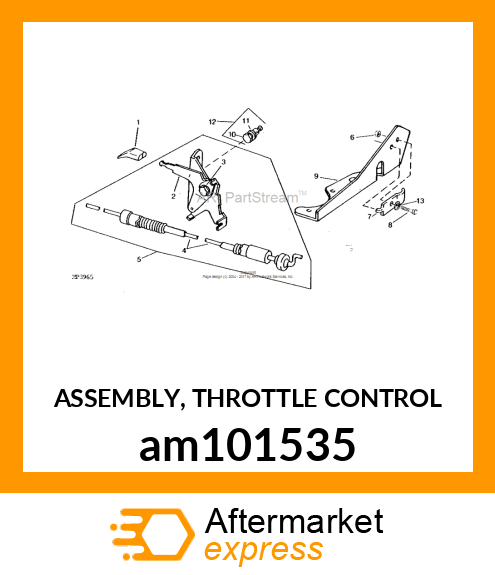 ASSEMBLY, THROTTLE CONTROL am101535