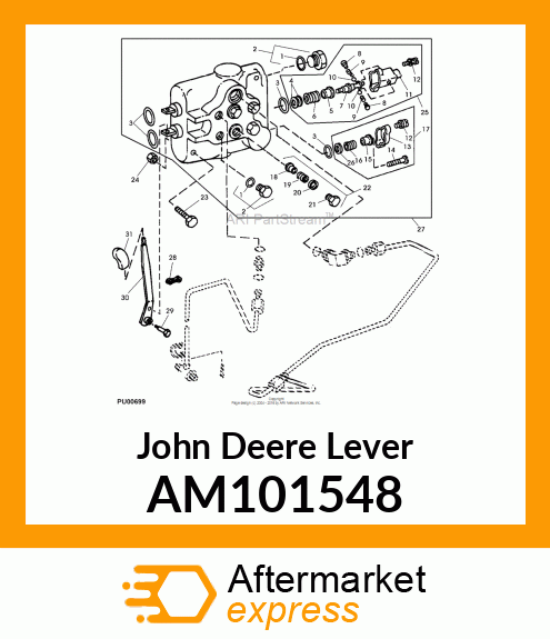 LEVER, WELDED INNER AM101548